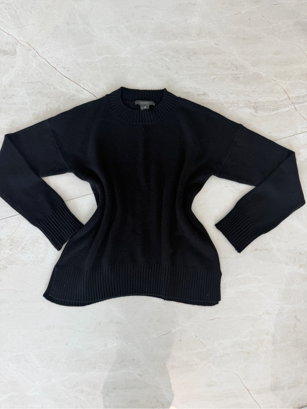 French Connection Black Crewneck Sweater xs